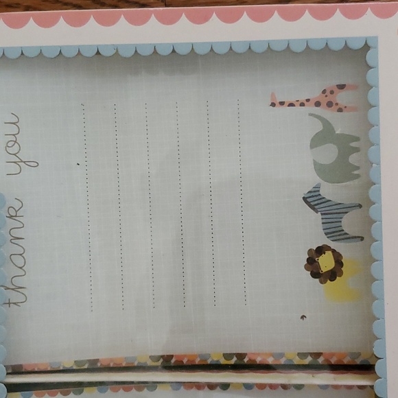 New - Set of 8 -Animal Party Parade Invitations and Thank You Notes/ 10' Garland - Picture 3 of 9